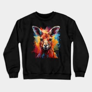 Kangaroo Rainbow Crewneck Sweatshirt